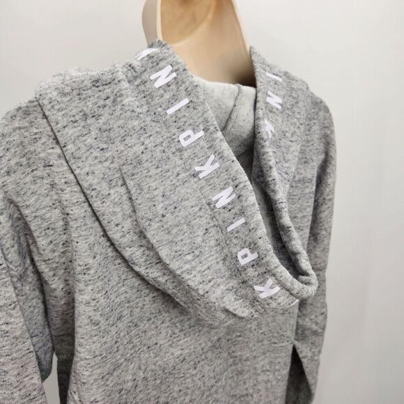 PINK VS Pullover Hoodie Women's Size Medium Gray Light Sweatshirt - Picture 10 of 13